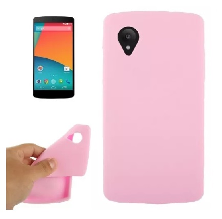 FUNDA SILICONA GEL PARA LG NEXUS 5 D821 ROSA